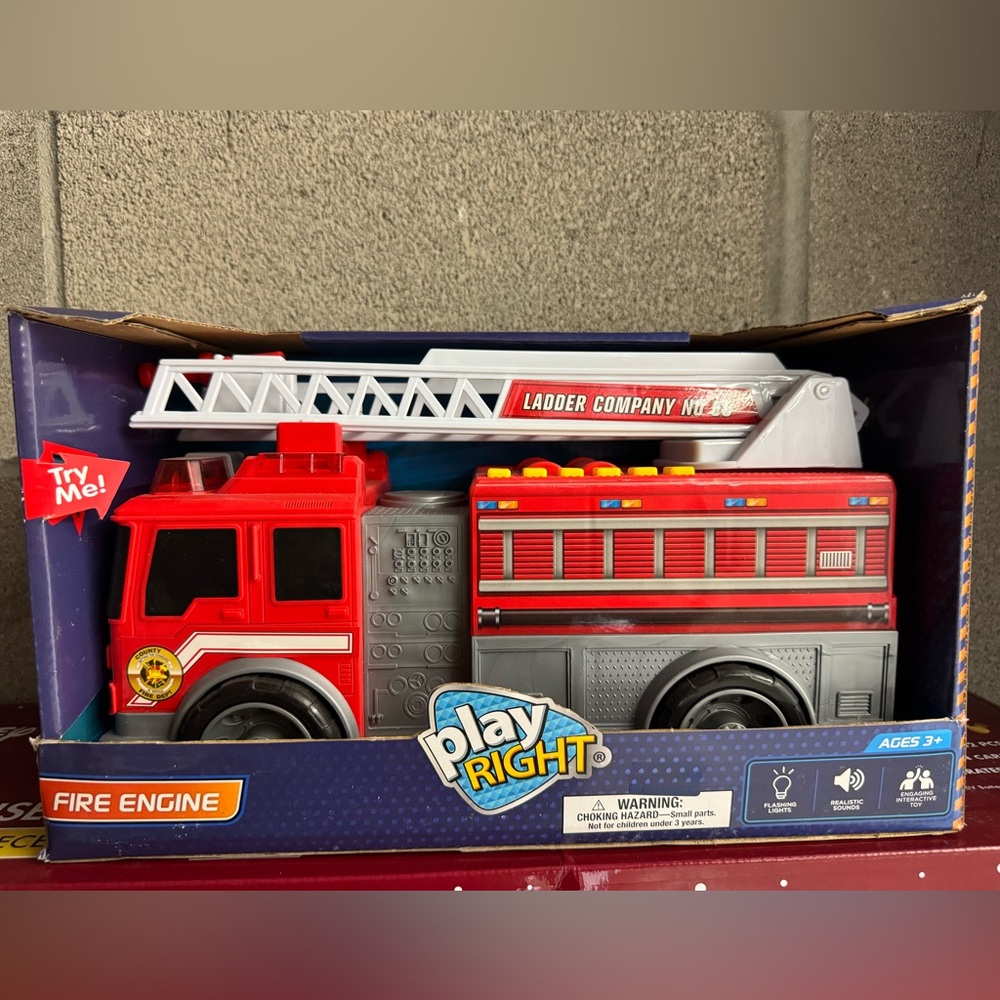 Play Right Red Fire Truck Toy